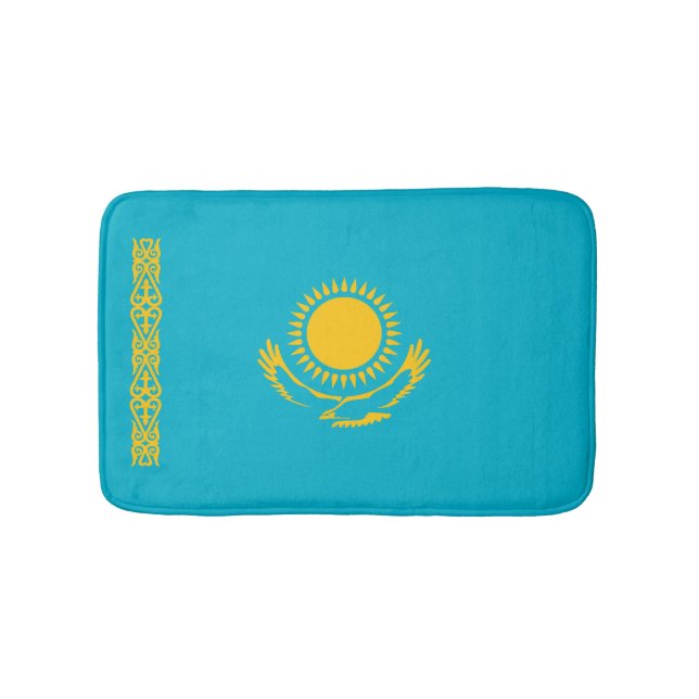 Kazakhstan flag bath mat (Front)