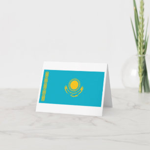 Kazakhstan Flag Card