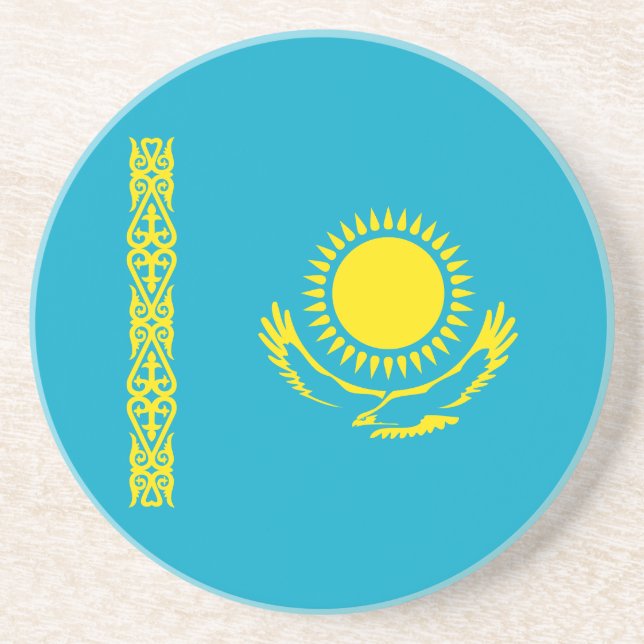 Kazakhstan Flag Coaster (Front)