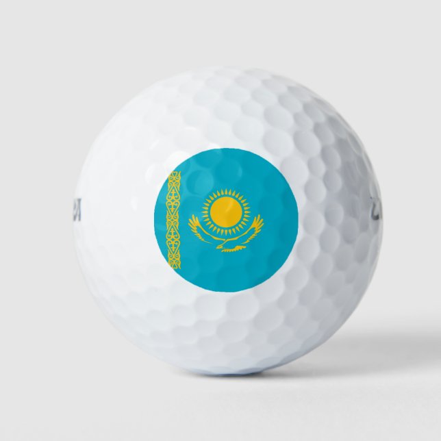 Kazakhstan flag golf balls (Front)