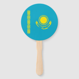 Kazakhstan Flag Hand Fan