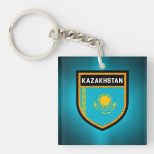 Kazakhstan Flag Key Ring