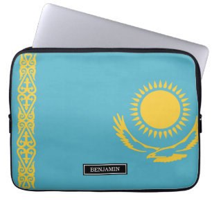 Kazakhstan Flag Laptop Sleeve