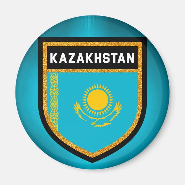 Kazakhstan Flag Magnet (Front)