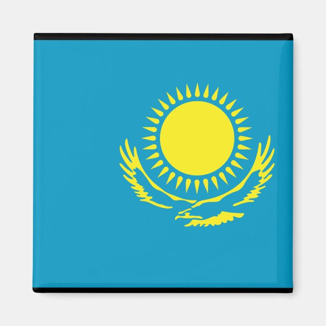 Kazakhstan Flag Magnet (Front)