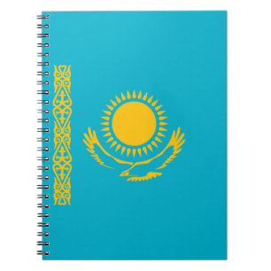 Kazakhstan flag notebook