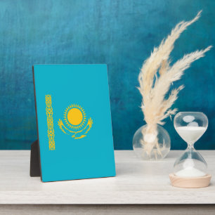 Kazakhstan flag plaque
