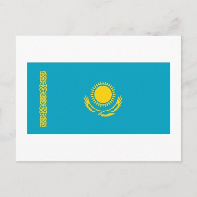 Kazakhstan Flag Postcard (Front)