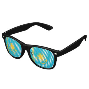 Kazakhstan flag retro sunglasses