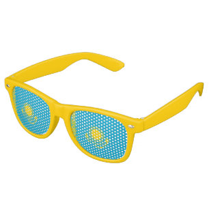 Kazakhstan Flag Retro Sunglasses