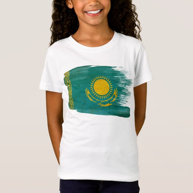 Kazakhstan Flag T-Shirt (Front)