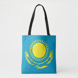 Kazakhstan Flag Tote Bag