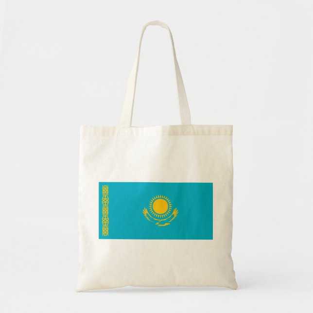 Kazakhstan Flag Tote Bag (Front)
