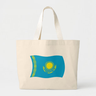 Kazakhstan Flag Tote Bag
