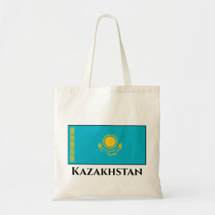 Kazakhstan Flag Tote Bag