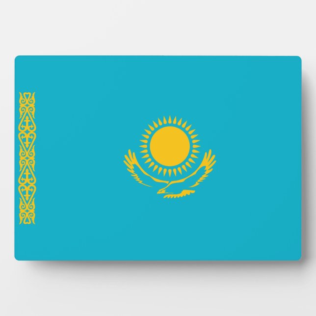 Kazakhstan – Kazakh Flag Plaque (Front)