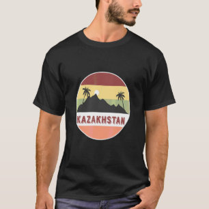 Kazakhstan Mountain And Palms T-Shirt