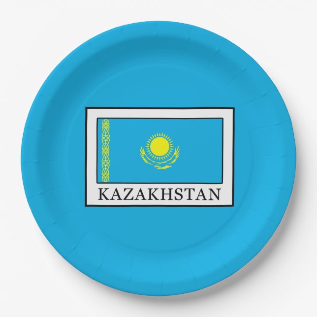 Kazakhstan Paper Plate (Front)