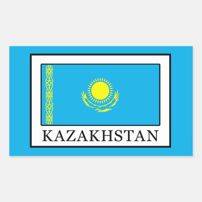 Kazakhstan Rectangular Sticker (Front)
