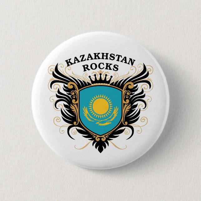 Kazakhstan Rocks 6 Cm Round Badge (Front)