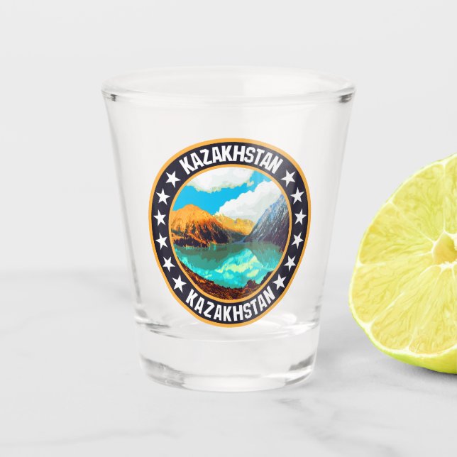 Kazakhstan                                         shot glass (Front)
