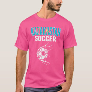 Kazakhstan Soccer Ball In Net Kazakhstani Football T-Shirt