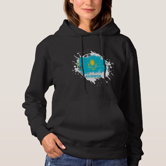 Kazakhstan Splash Hoodie (Front)