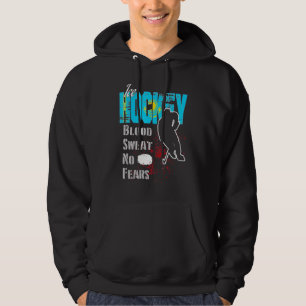 Kazakhstan Supporter Blood Sweat No Fears Ice Hock Hoodie