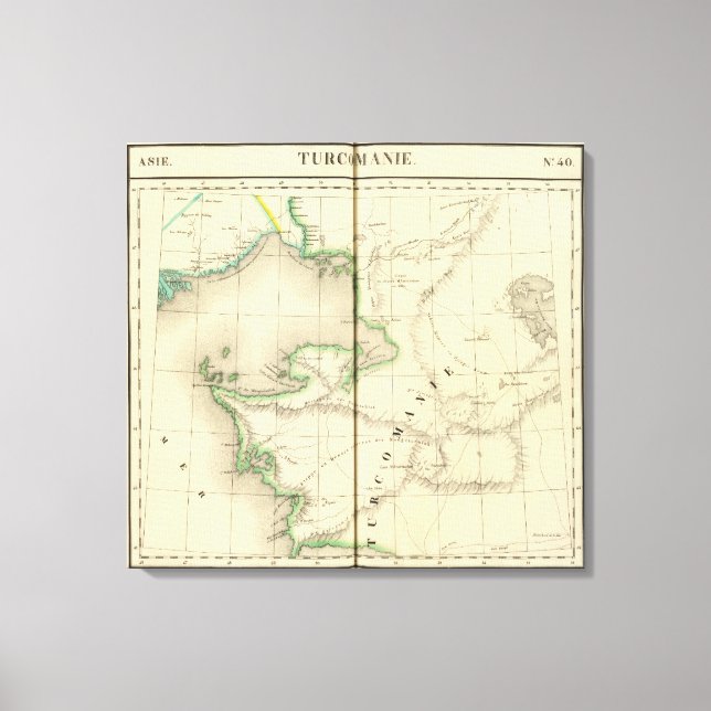 Kazakhstan, Uzbekistan Canvas Print (Front)