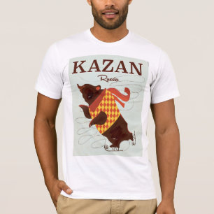 Kazan Russia bear vintage travel poster T-Shirt