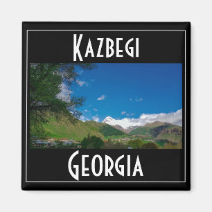 Kazbegi Stepantsminda Georgia Caucuses Mountains Magnet