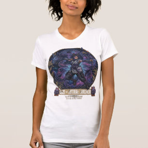 Kaze: The Astral Kitsune Archer - Neo-Traditional  T-Shirt