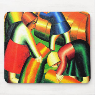 Kazimir Malevich--Taking in the Harvest, Mouse Pad