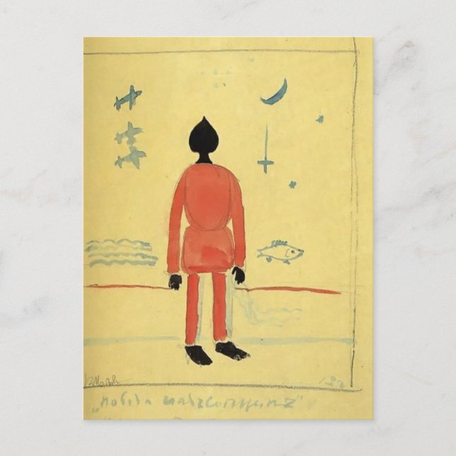 Kazimir Malevich- Turkish Soldier Postcard (Front)