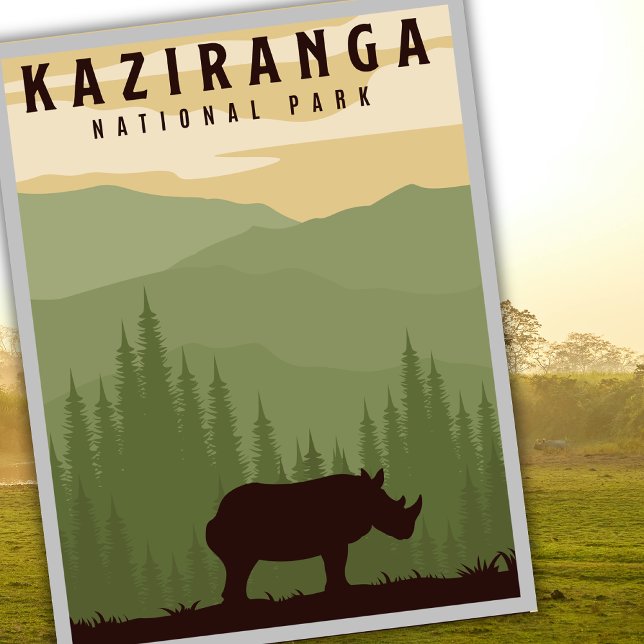 Kaziranga National Park Safari India Travel  Postcard (Creator Uploaded)