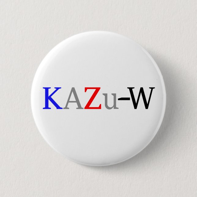 KAZu-W 缶バッジ 6 Cm Round Badge (Front)