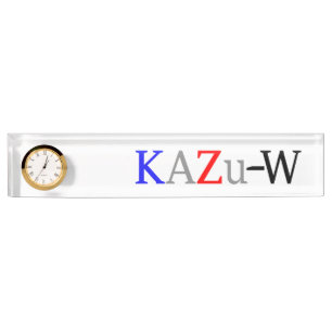 KAZu-W Nameplate