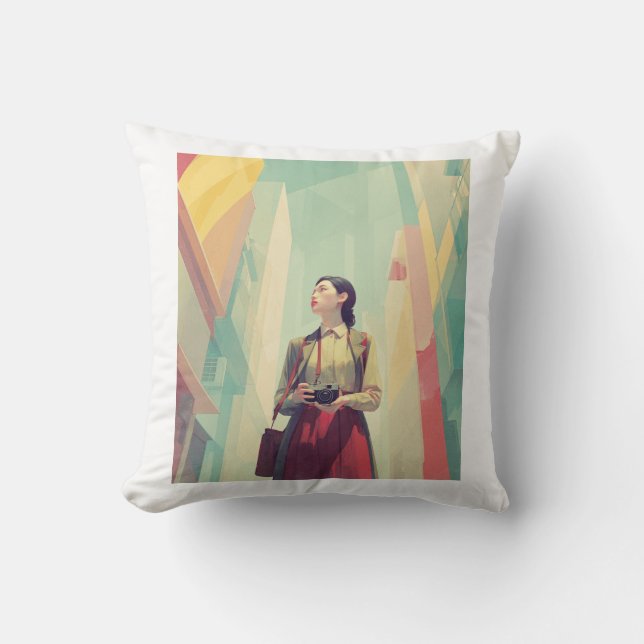 Kazuko Photographer Cushion (Front)