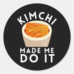 Kbbq Korean Bbq Kimchi Ramen  Classic Round Sticker