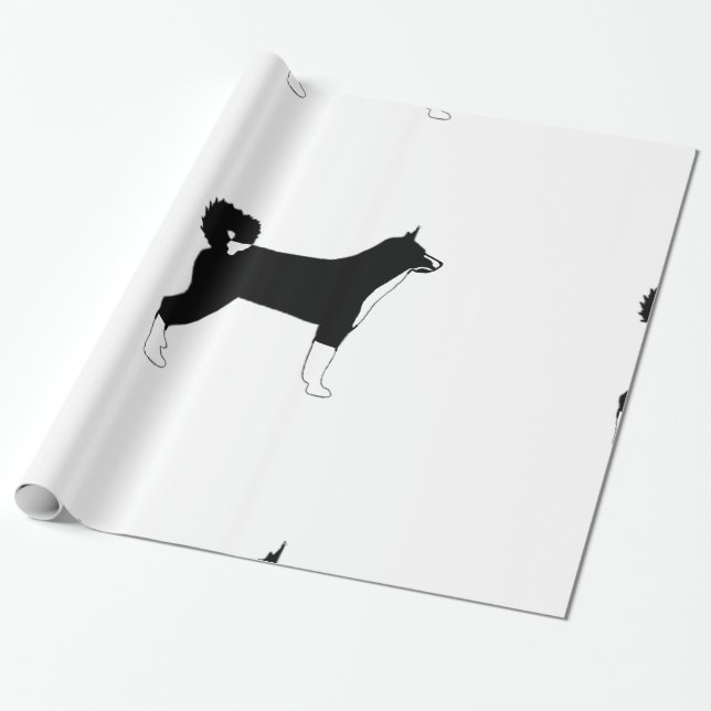 KBD colour silhouette Wrapping Paper (Unrolled)