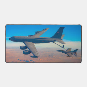 KC-135R STRATOTANKER and F-16C FALCON Desk Mat