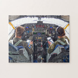 KC-135R STRATOTANKER COCKPIT (11x14 INCH) Jigsaw Puzzle