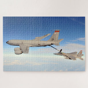 KC-135R Stratotanker Refuels F-15C Eagle Kadena JP Jigsaw Puzzle