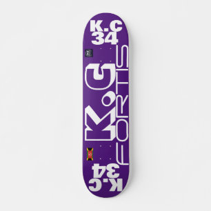 KC 34 OFFICIAL 7 3/4" Skateboard Deck