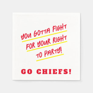 KC Chiefs Cocktail Napkins