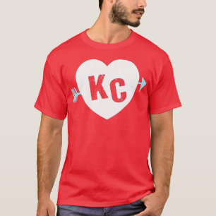 KC Heart Arrow KC (Kansas City) 2Letter KC Heart T-Shirt