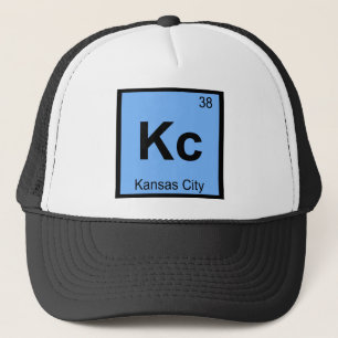 Kc - Kansas City Chemistry Periodic Table Symbol Trucker Hat