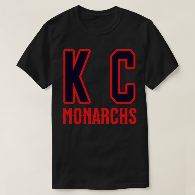 KC Kansas City Monarchs Negro League Baseball T-Shirt (Design Front)