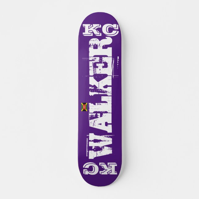 KC WALKER Skateboard, 7¾" Deck Skateboard (Front)
