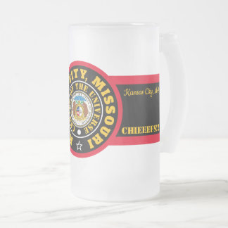 KCMOCOU KANSAS CITY, MO. (COU) 2  FROSTED GLASS BEER MUG